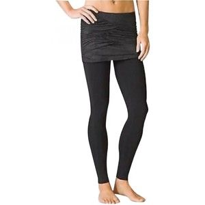 Athleta Women's Black Yin Yang Skirted Leggings Size M T